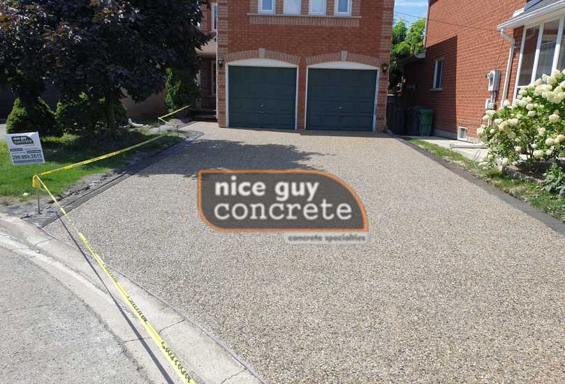 sealed concrete driveway